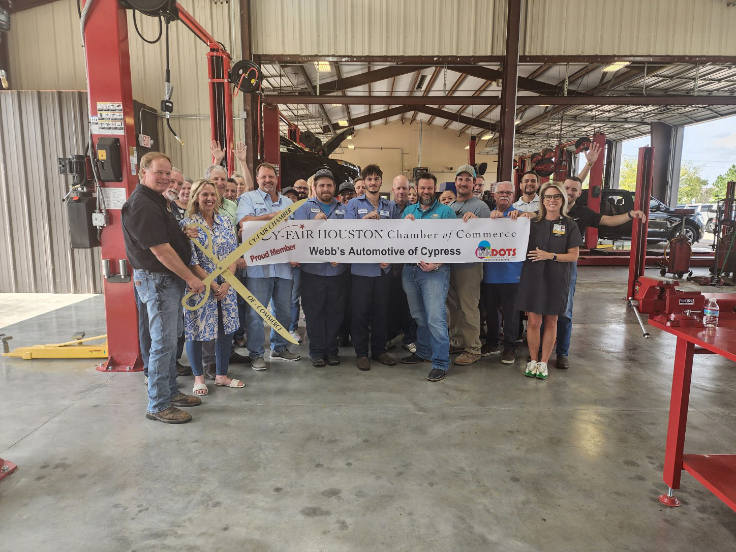 WebbsAuto ribbon cutting